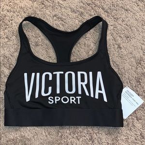 black victoria sport racerback sports bra